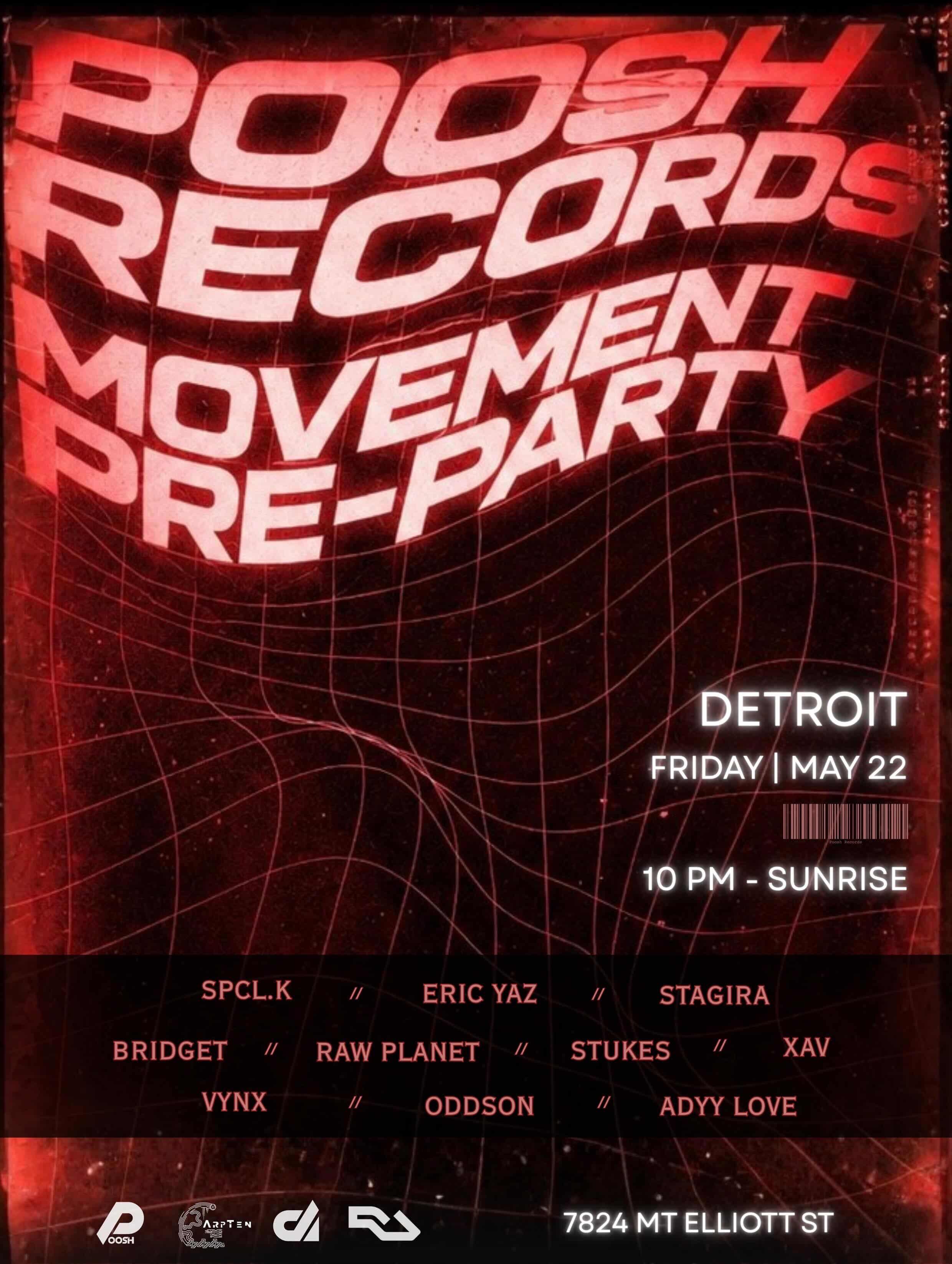 Poosh Records Movement Pre-Party